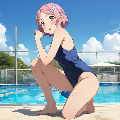 リズベット(ソードアートオンライン) スクール水着