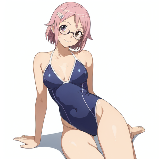 リズベット(ソードアートオンライン) 水着(眼鏡ver.)