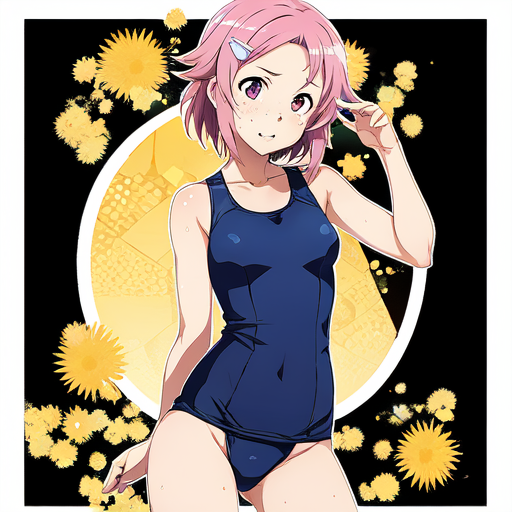 リズベット(ソードアートオンライン) スクール水着school swimwear