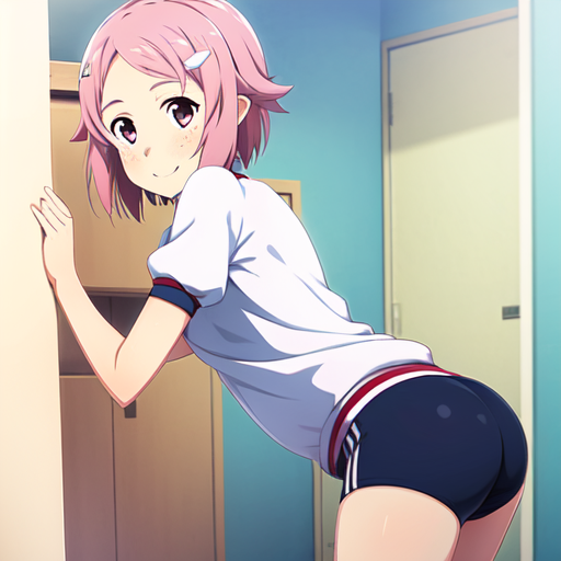 リズベット(ソードアートオンライン) 体操着(紺ブルマ)