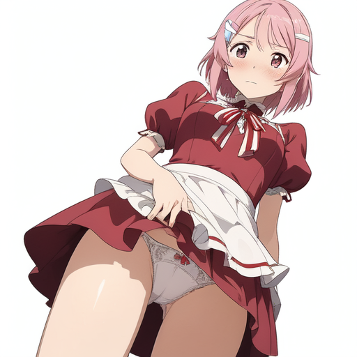 リズベット(ソードアートオンライン) スカートたくし上げパンチラ