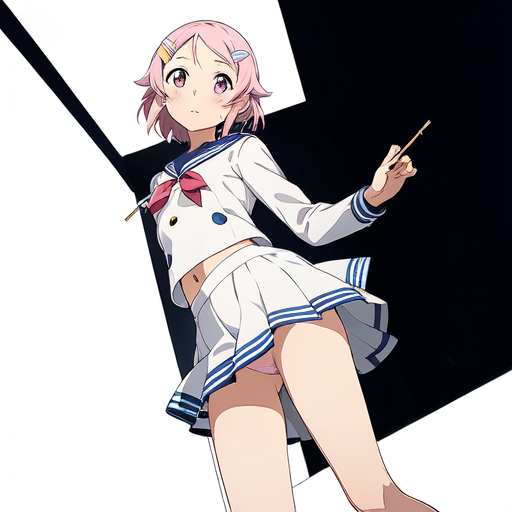 リズベット(ソードアートオンライン) パンチラセーラー服