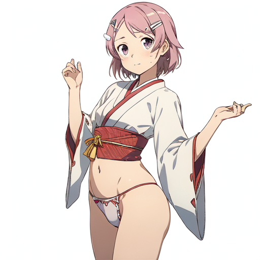 リズベット(ソードアートオンライン) 着物&下着