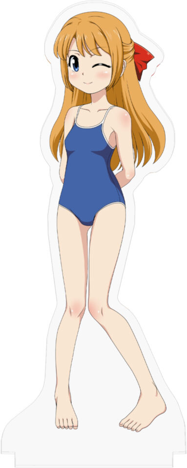 BOOTH【倶楽部おしっ娘姫LO店 -アスカ編-「アスカ(スクール水着Ver.)」アクリルフィギュア】