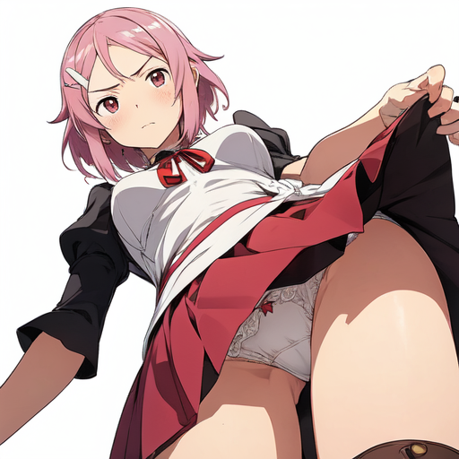 リズベット(ソードアートオンライン) スカートたくし上げパンチラ