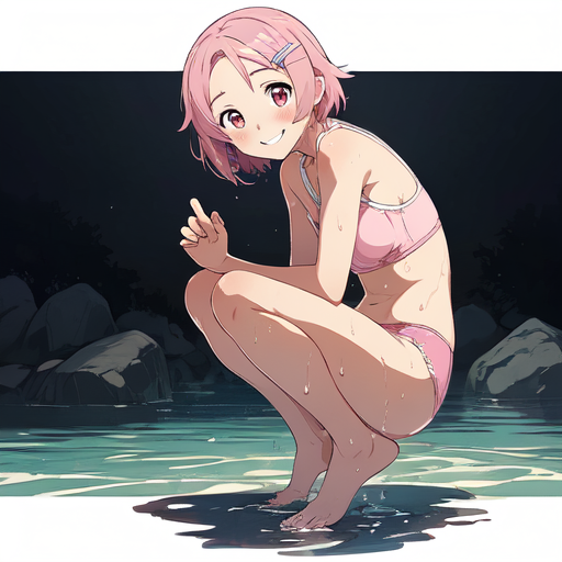 リズベット(ソードアートオンライン) 濡れ下着