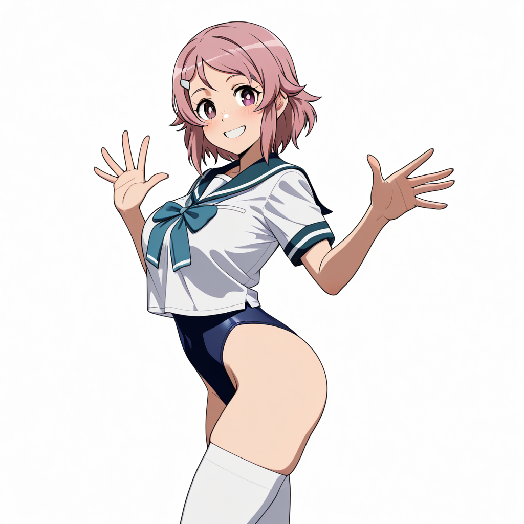 1893296773747660777リズベット(ソードアートオンライン) セーラースク水ニーソ