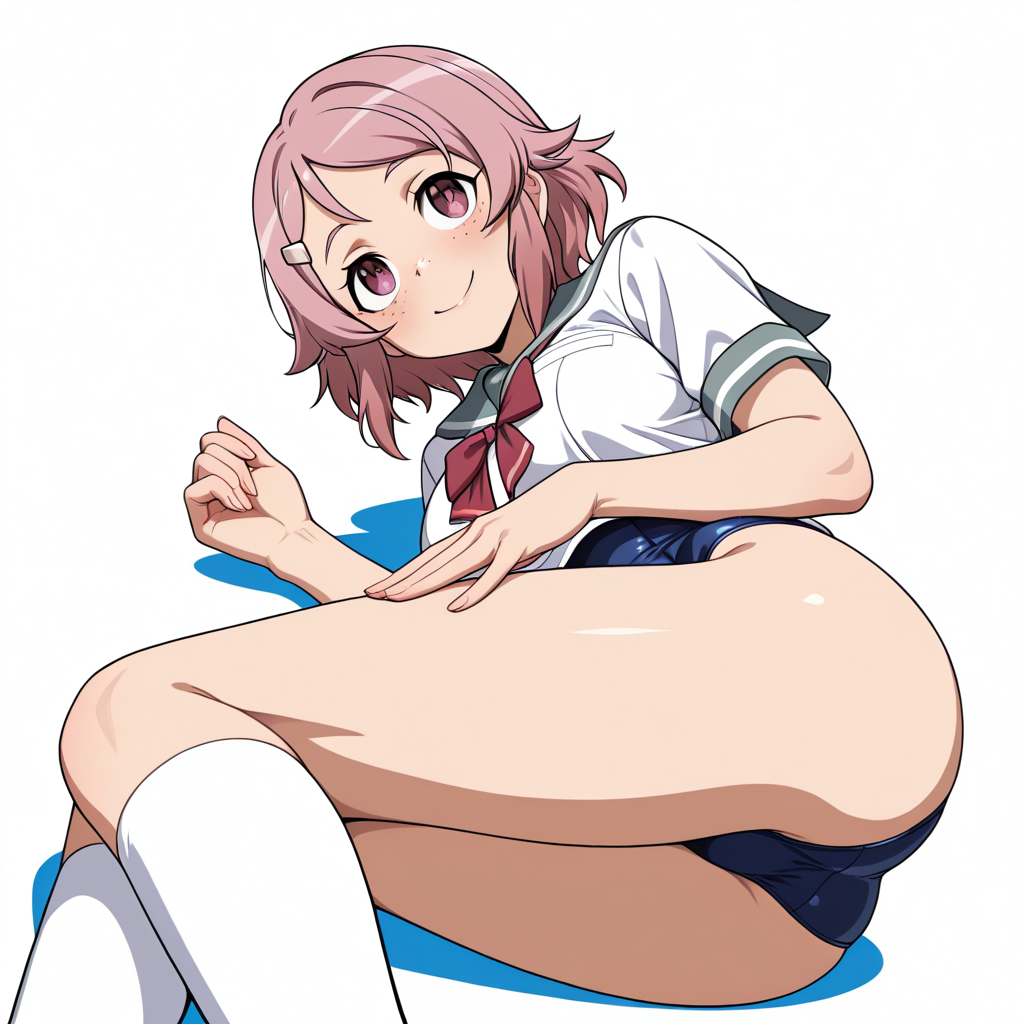 1894722223406332257 リズベット セーラースク水ニーソ