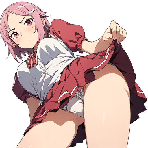 リズベット(ソードアートオンライン) スカートたくし上げパンチラ