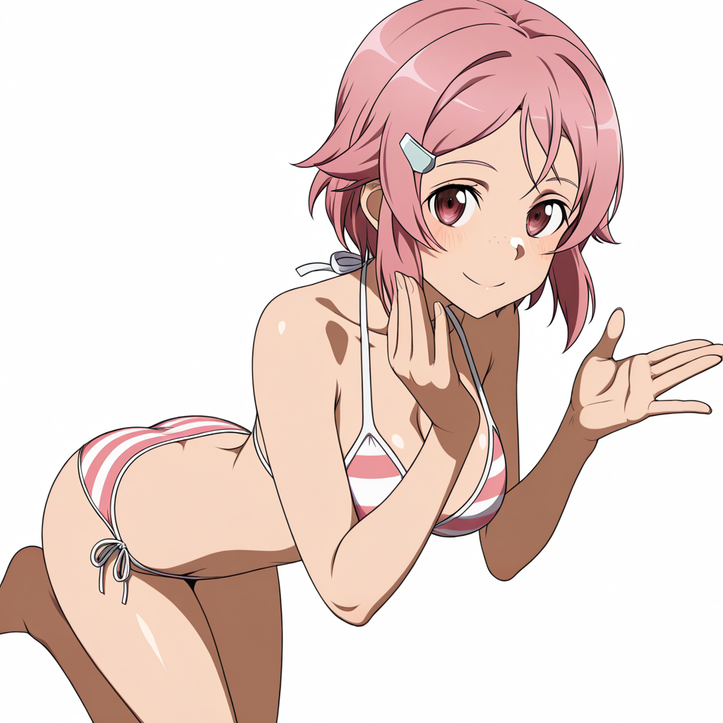 1905593616172919230 リズベット 縞柄のビキニ水着