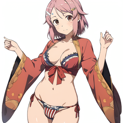 リズベット(ソードアートオンライン) 着物&下着