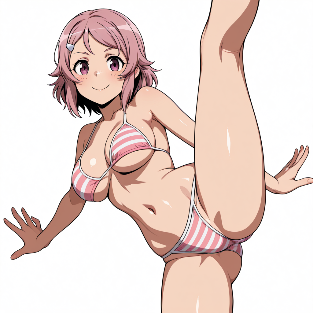 1904129063884417251 リズベット 縞柄のビキニ水着