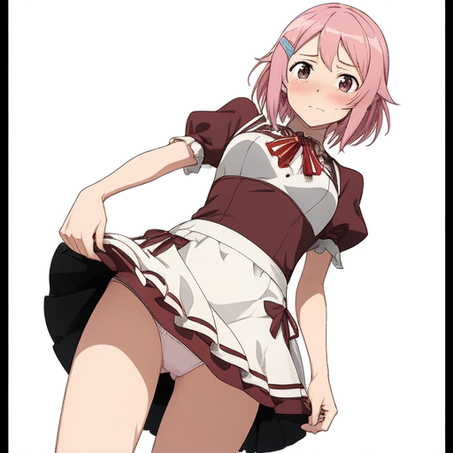 リズベット(ソードアートオンライン) スカートたくし上げパンチラ