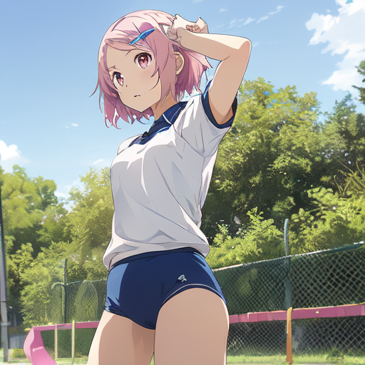 リズベット(ソードアートオンライン) 体操着(紺ブルマ)