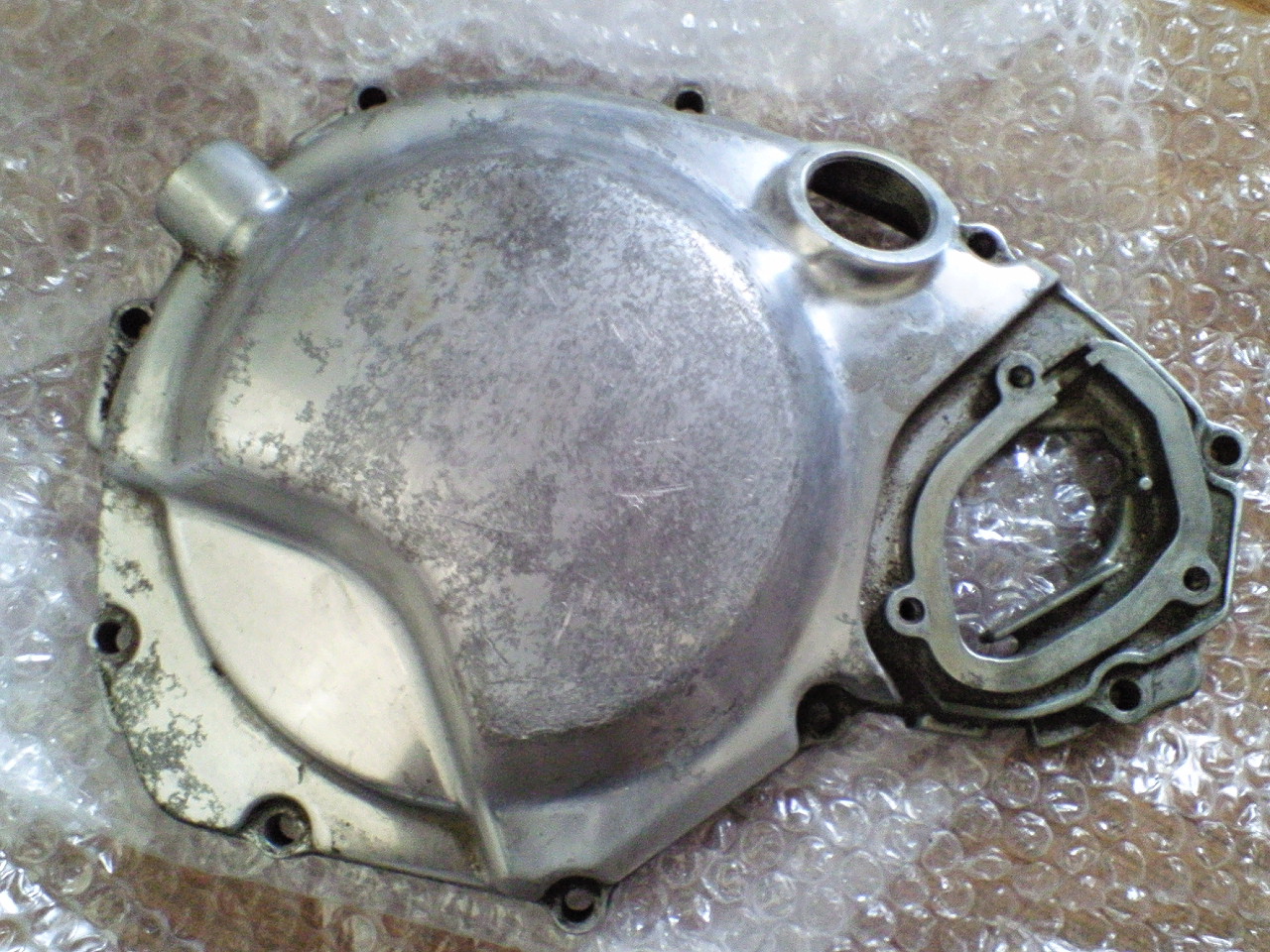 zrx400 クラッチカバー バフ掛け