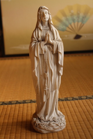 即決□聖母マリア像34cm2kg□キリスト教会クリスマスカトリック祭壇