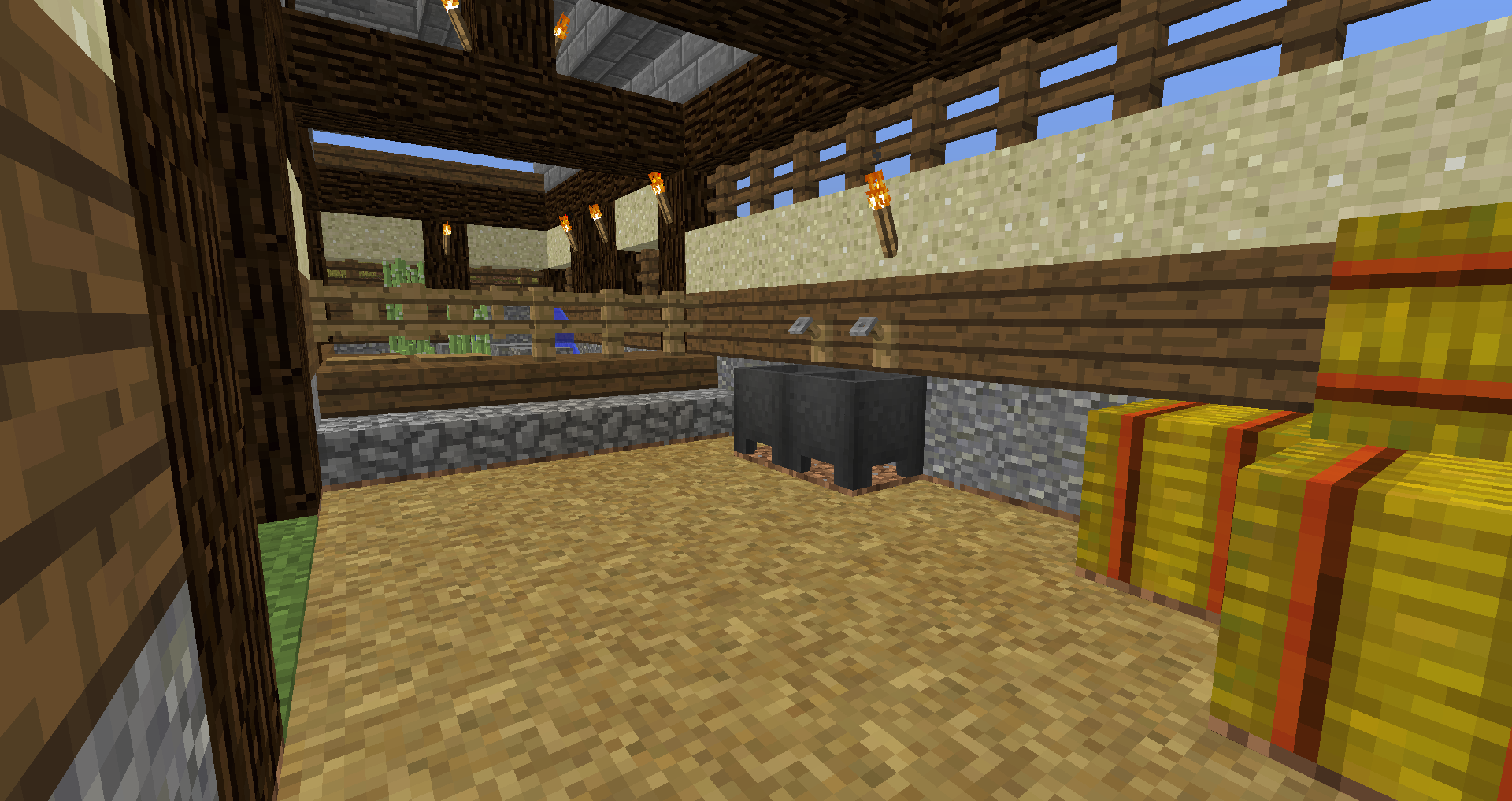 曲がり家をつくる ２ しゃちきちのminecraft