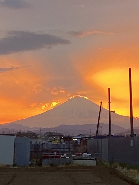 0326　夕方富士山
