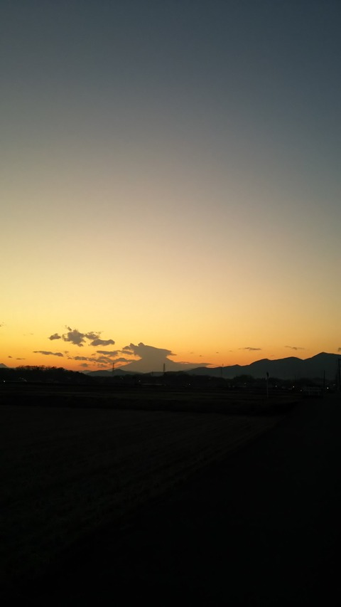 0129　昨日の夕方の富士山
