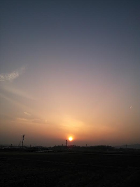 0227 昨日の夕日