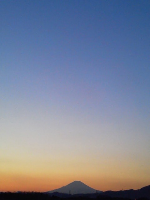 0130　伊勢原夕陽富士山