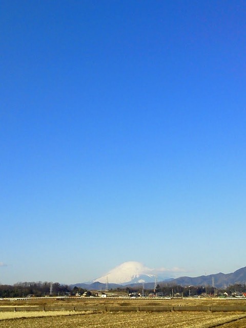 0128　伊勢原朝富士山