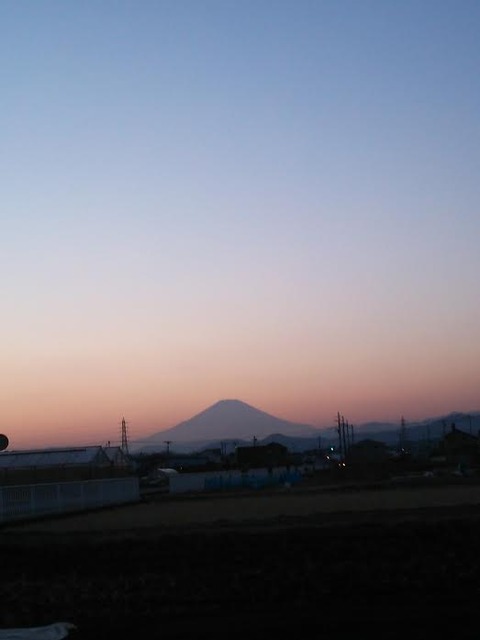 0130 夕方富士山