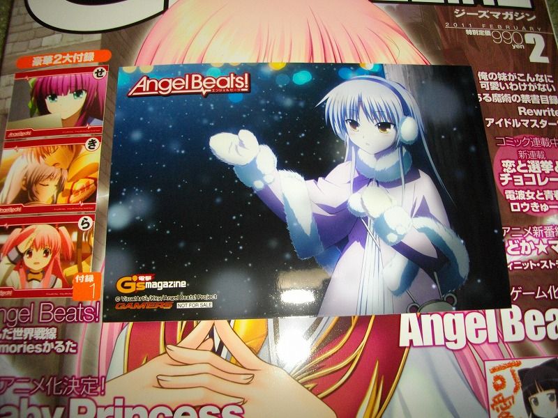 Angel Beats! Na-Ga Angel Beats! Na-Ga サイン入りポスター 複製原画