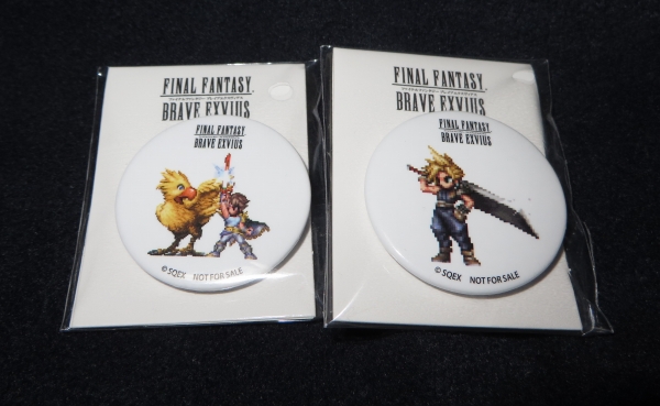 ファイナルファンタジー FF クラウド 缶バッジ 缶バッチ ファミマ 特典 ファミリーマートファイナルファンタジー 缶バッジ ファイナル