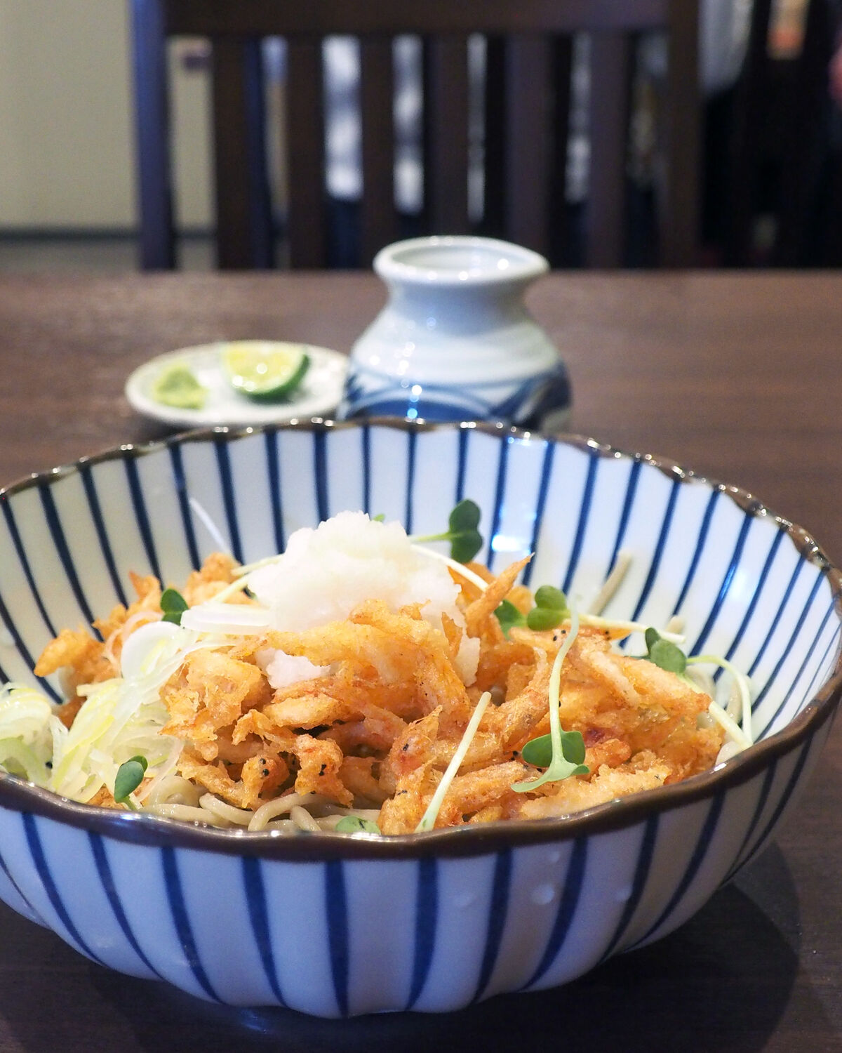 薬院大通駅徒歩4分 蕎麦 おざき 三たて にこだわりながらも敷居の高さを感じさせない素敵なお店 白髪おやじのおひとりさまランチ