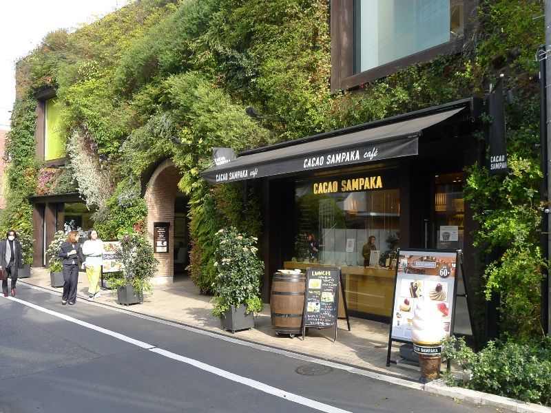 東京メトロ半蔵門線表参道駅 カカオサンパカ カフェ スペイン王室御用達のチョコレートをオシャレな雰囲気とともに 白髪おやじのおひとりさまランチ