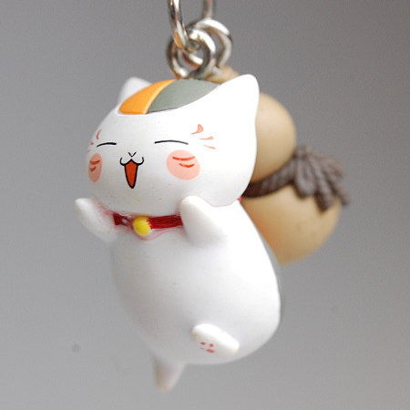 ♯Ktt05Iz夏目友人帳ニャンコ先生徒然根付ストラップ4:7種
