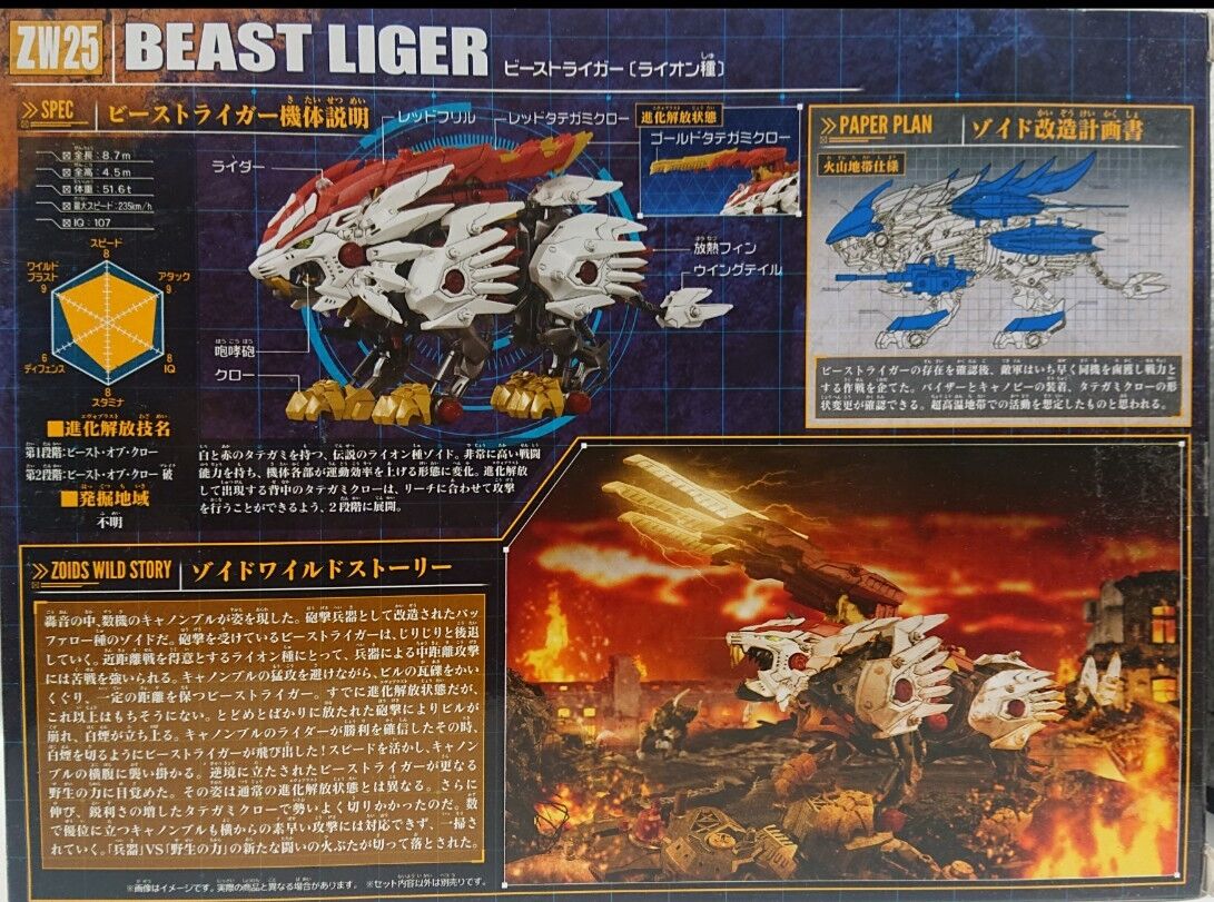 完成品】ZOIDS ☆ゾイドワイルド ZW25ビーストライガー 完成品】ZOIDS ☆ゾイドワイルド ZW25ビーストライガー