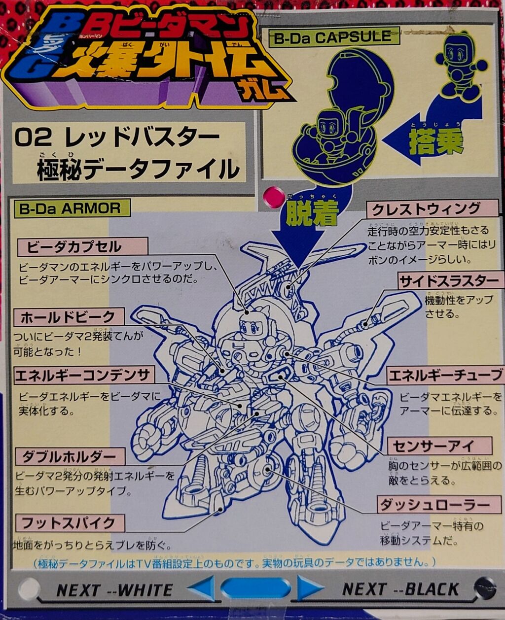 439．カバヤ BIG ボンバーマンビーダマン 爆外伝ガム レッド