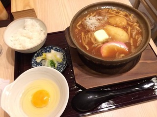 新じゃがバター味噌煮込みうどん定食