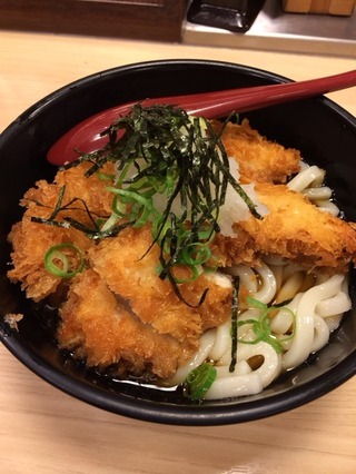 冷しささみかつうどん