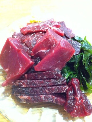 鯨赤肉刺身
