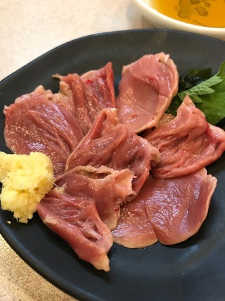 鶏心臓刺身