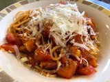 スレッシュトマトのスパゲティ