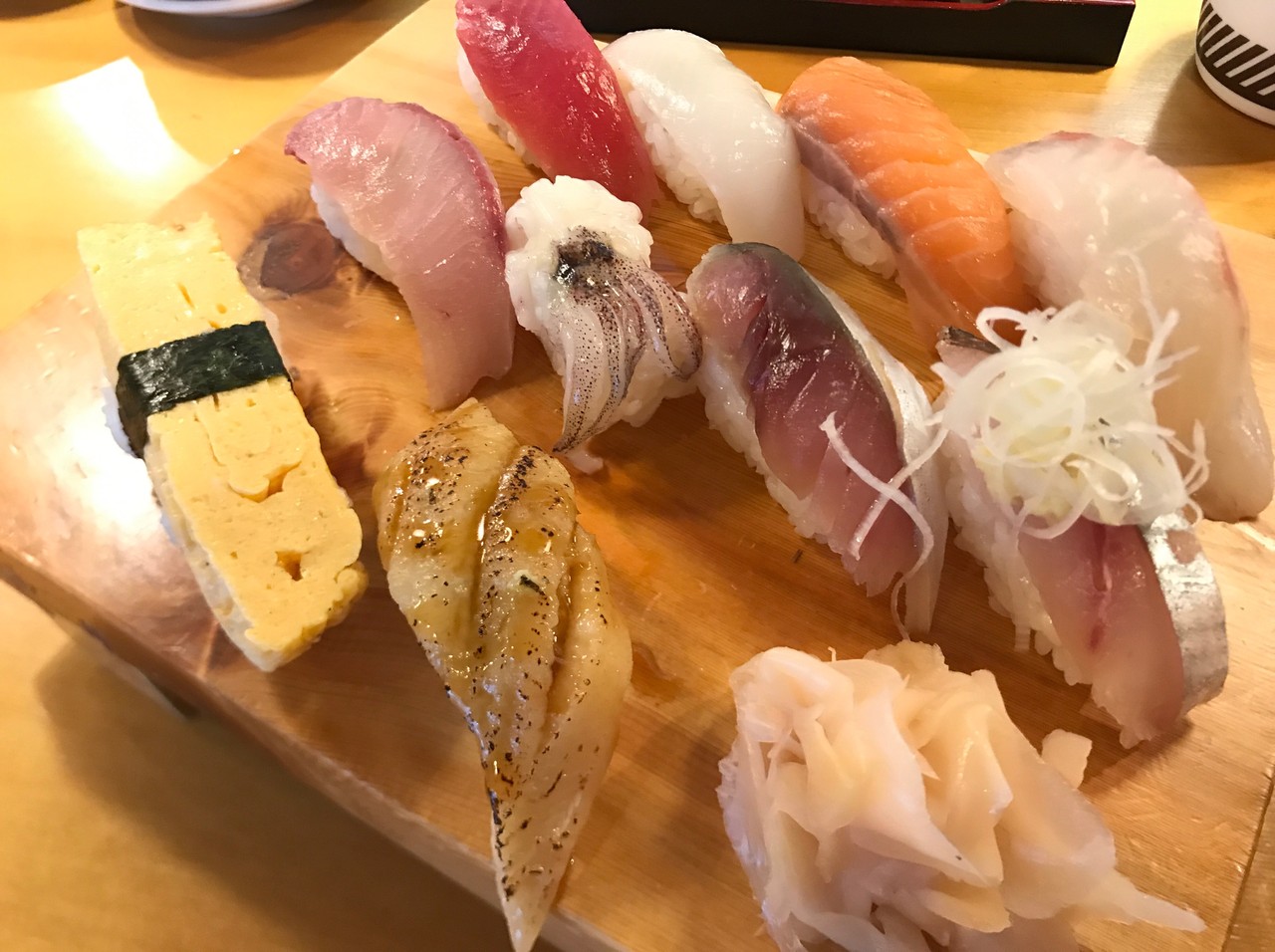 寿司居酒屋で 握り寿司に刺身 冷酒 や台ずし 安城 食メモ 愛知 旅先b級グルメと飲み記録