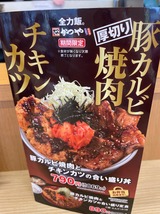 豚カルビ焼肉チキンカツ合い盛り定食
