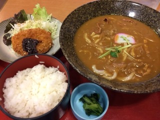 カレーうどん定食
