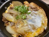 月見牛とじ