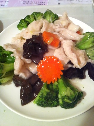 ブロッコリーと鶏肉炒め