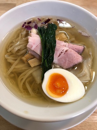 鶏と魚の塩そば