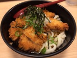 冷しささみかつうどん