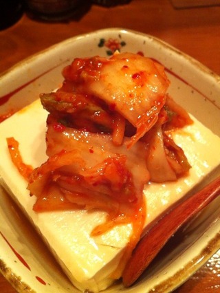 キムチ温豆腐