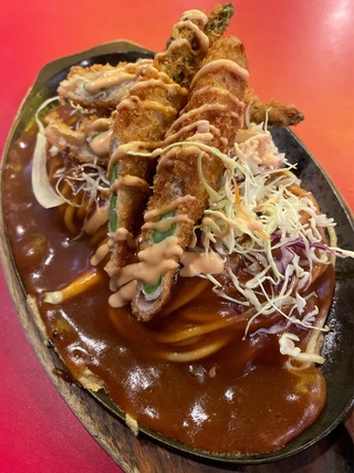 ポークアスパラロールフライスパ