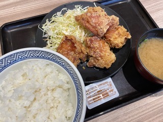 唐揚げ定食・並