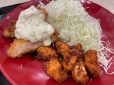 海老カツと鶏カツの合い盛り定食